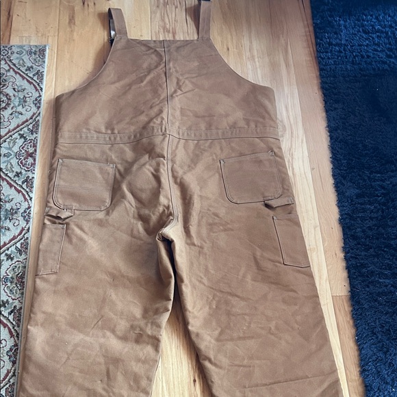 Carhartt Women's Brown Insulated Bib Overalls - Picture 5 of 9